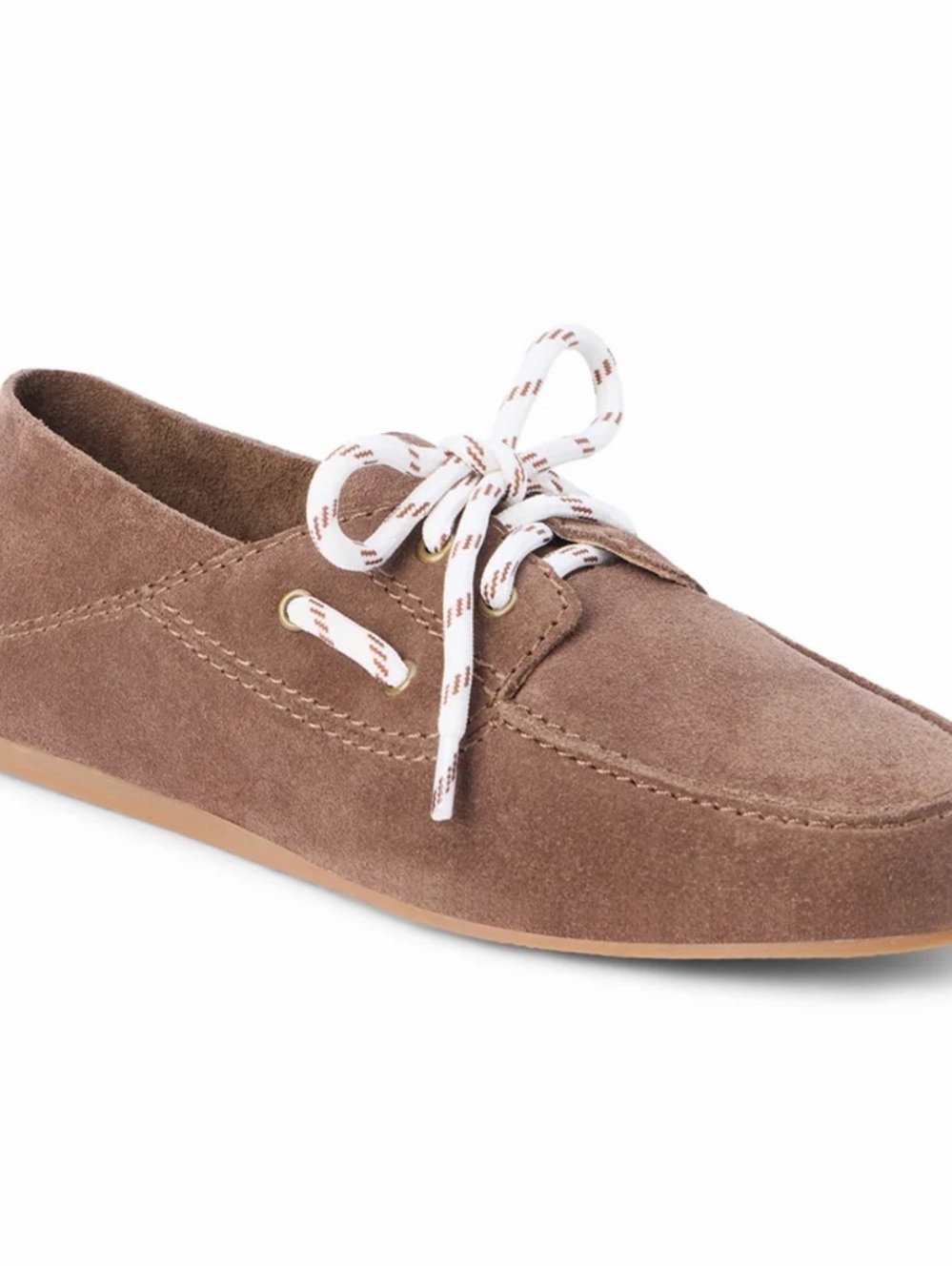 Matisse Petra Suede Lace-Up Boat Shoe - Brown